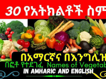Amharic Lesson 7 Fruits and Vegetables