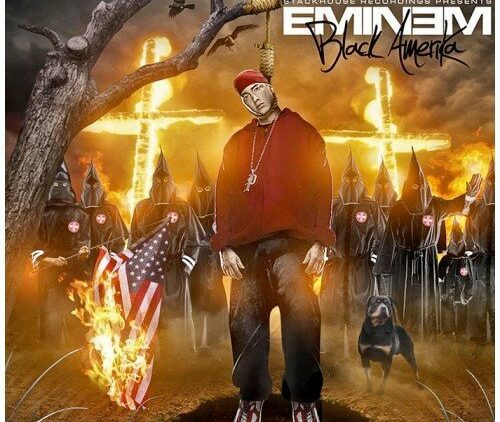 eminem new album cover black in america