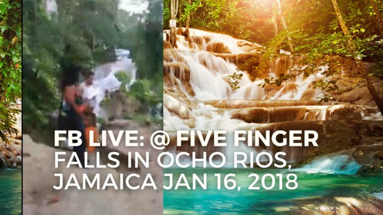 RasTafari TV Website Banner FB LIVE FIVE FINGER FALLS IN OCHO RIOS, JAMAICA Jan 16 2018