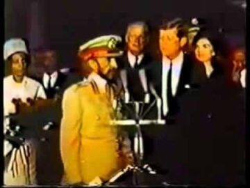 Reception for Emperor Haile Selassie in USA, October 1963