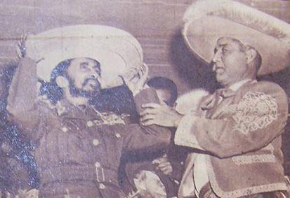 Haile Selassie con sombrero mexicano