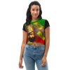 Lion of Judah All-Over Print Crop Tee