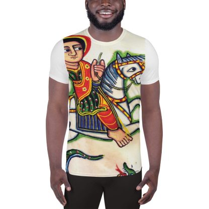 Saint Giorgis (George) All-Over Print Men's Athletic T-shirt