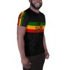 Lion of Judah World All-Over Print Men's Athletic T-shirt