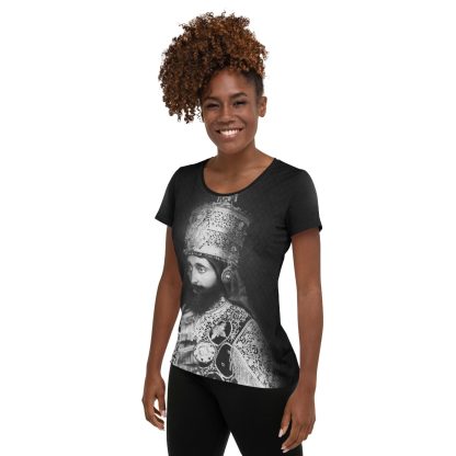 Black Majesty All-Over Print Women's Athletic T-shirt