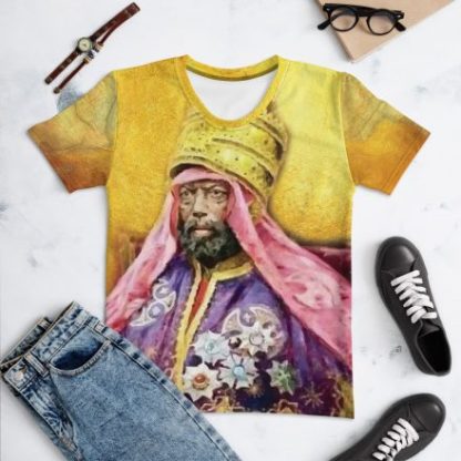 Golden Emperor Menelik II Art Women's T-shirt