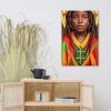 Amanuel አማኑኤል God With Us AI Divine (Afrikan Indigenous) Canvas