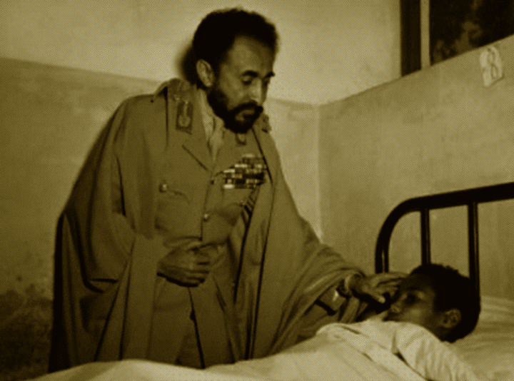 haile selassie visits sick