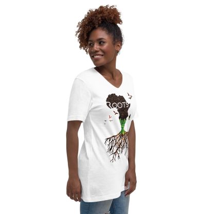 Afrikan  Unisex Short Sleeve V-Neck T-Shirt
