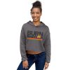 Burn Babylon Womens Crop Hoodie - Image 3
