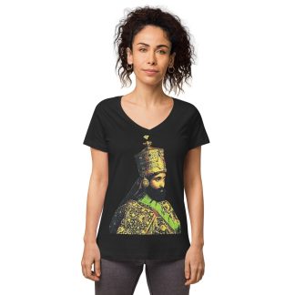 H.I.M.-Triple-Crown- Women’s fitted v-neck t-shirt