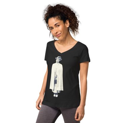 H.R.H.-Empress-Menen- Women’s fitted v-neck t-shirt