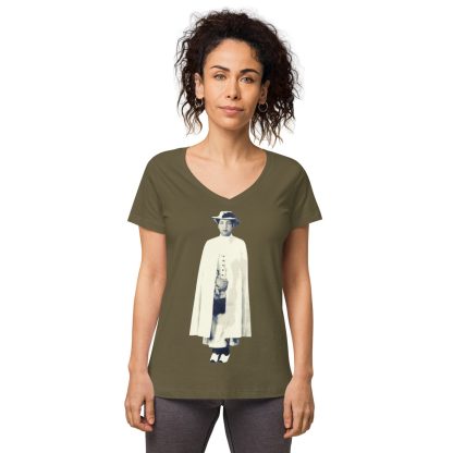 H.R.H.-Empress-Menen- Women’s fitted v-neck t-shirt