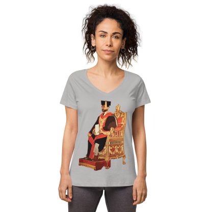 Education-is-Key- Women’s fitted v-neck t-shirt