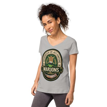 Maroons Women’s fitted v-neck t-shirt