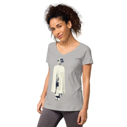 H.R.H.-Empress-Menen- Women’s fitted v-neck t-shirt