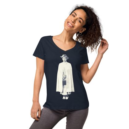 H.R.H.-Empress-Menen- Women’s fitted v-neck t-shirt