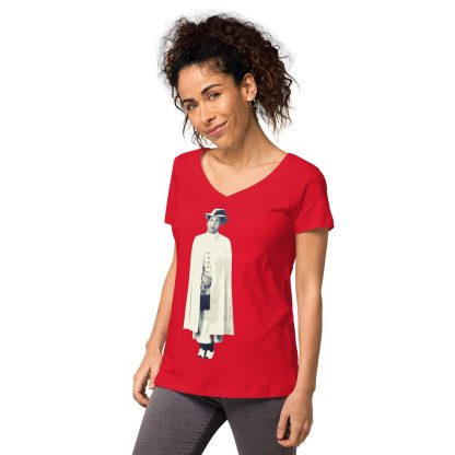 H.R.H.-Empress-Menen- Women’s fitted v-neck t-shirt