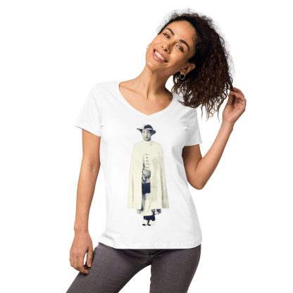 H.R.H.-Empress-Menen- Women’s fitted v-neck t-shirt