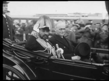 Switzerland – state visit of Emperor Haile Selassie of Ethiopia, December 1954
