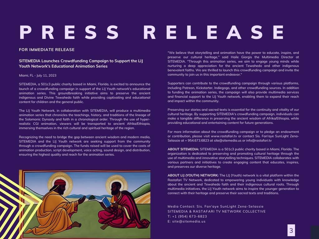 Invitation to Support and Secure Rastafari.TV – An Urgent Global Call To Action!