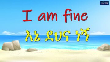 ዋና ዋና ሐረጎች በአማርኛ እና በእንግሊዝኛ  ለጀማሪዎችና ጎብኚዎች – Basic Amharic Phrases for Beginners and Travelers– 2026