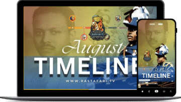 AUGUST Timeline Laptop Mockup RasTafari TV This Day in History