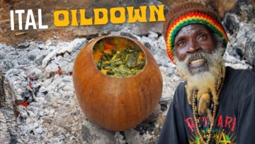 Bubbling Bash Rasta Style OILDOWN on Hot Coals with @rasginga ! 🔥