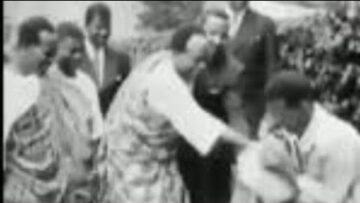 Dr. Kwame Nkrumah Visits Emperor Haile Selassie I