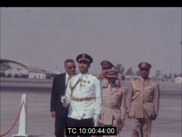 Emperor Haile Selassie and Martyrs relics arrived in Cairo, June 1968