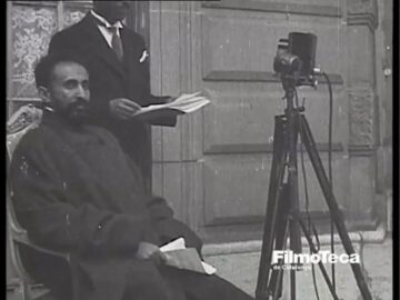 Emperor Haile Selassie at The League of Nations 1936