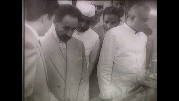 Emperor Haile Selassie in India 1956