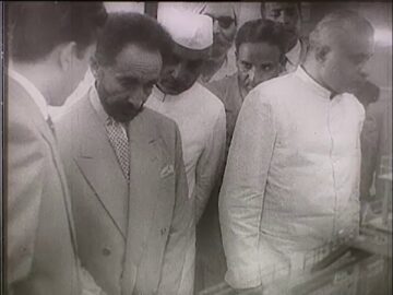 Emperor Haile Selassie in India 1956