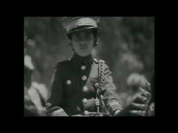 Emperor Haile Selassie inspecting the Imperial Guard in Addis Ababa 1934