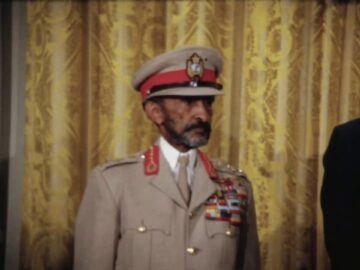 Emperor Haile Selassie meeting President Richard Nixon, USA 1969