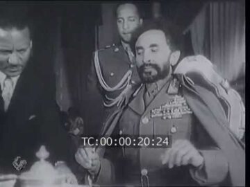 Emperor Haile Selassie of Ethiopia receives Eritrea 1952