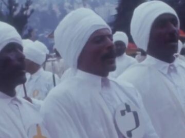Emperor Haile Selassie takes part in historic religious festival of Teketsle Tsigie, September 1970