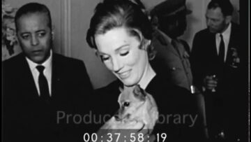 Emperor Haile Selassie visits movie studio and meets Rex Harrison and Samantha Eggar 1960