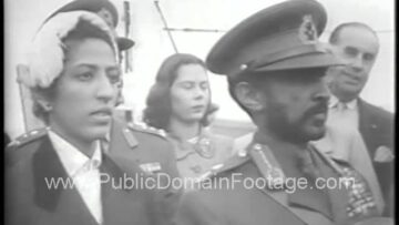 Emperor of Ethiopia Haile Selassie I visits the United States 1954 archival footage