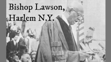 First President of The Ethiopian World Federation, Bishop R.C. Lawson, Harlem, N.Y.