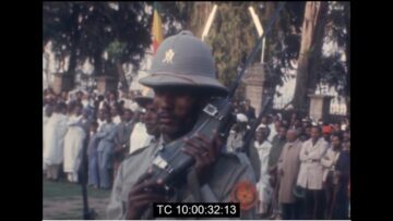 Haile Selassie attends Church Service 1974