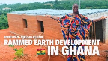 How Rammed Earth Homes Are Being Built in Ghana & Training Youth in Asebu
