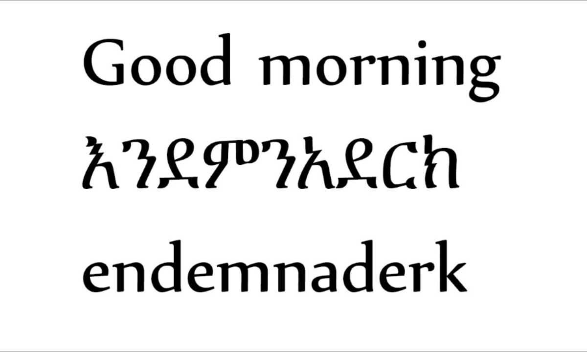 How to ask simple Questions in amharic?