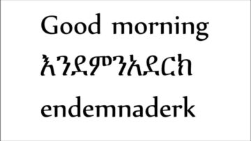 How to ask simple Questions in amharic?