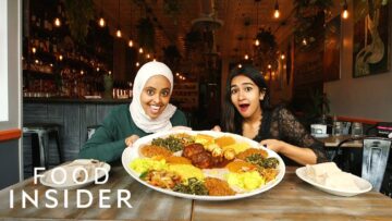 How To Eat Ethiopian Injera