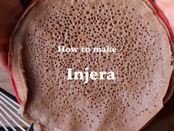 How to Make Ethiopian Injera- Ferment Teff Flour
