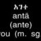 Learn Amharic – Personal Pronouns