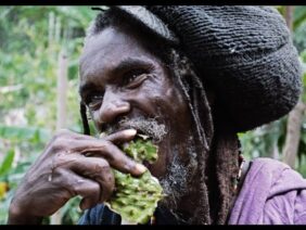 Rastafarian encounter in the Canaan Mountains, Jamaica
