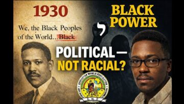 Was ‘BLACK’ a Political Creation? The 1930s Ethiopian World Federation Connection EXPOSED