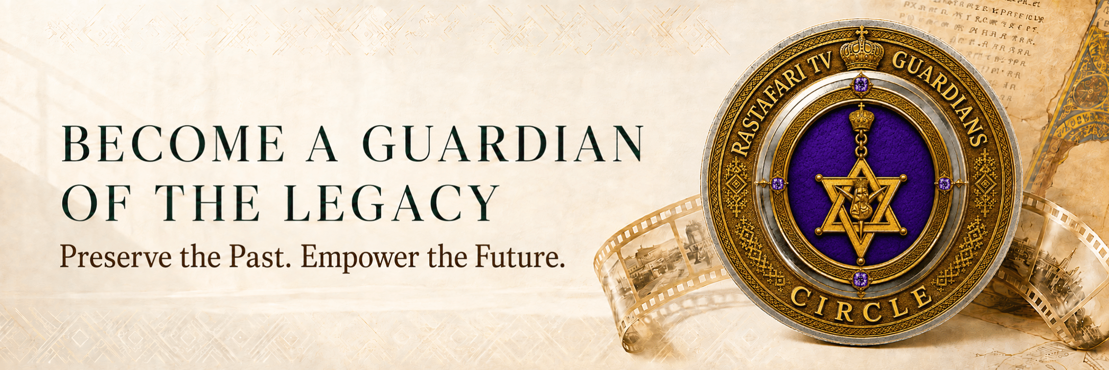 Banner RasTafari TV Become a Guardian of the Legacy Preserve History for Future Generations